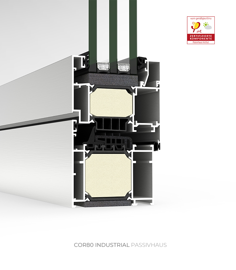 Gürsoylar · Minimalseries | Cortizo Cor 80 Industrial Passivhaus Window